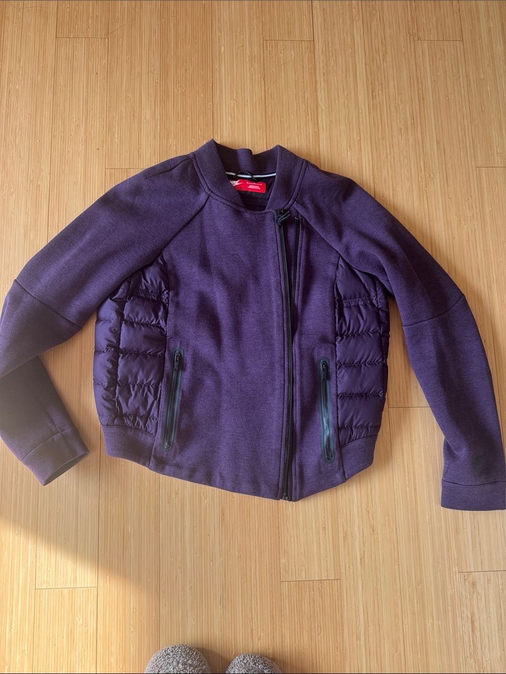 Nike Purple Down Bomber Jacket